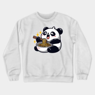 Panda Eating Ramen Crewneck Sweatshirt